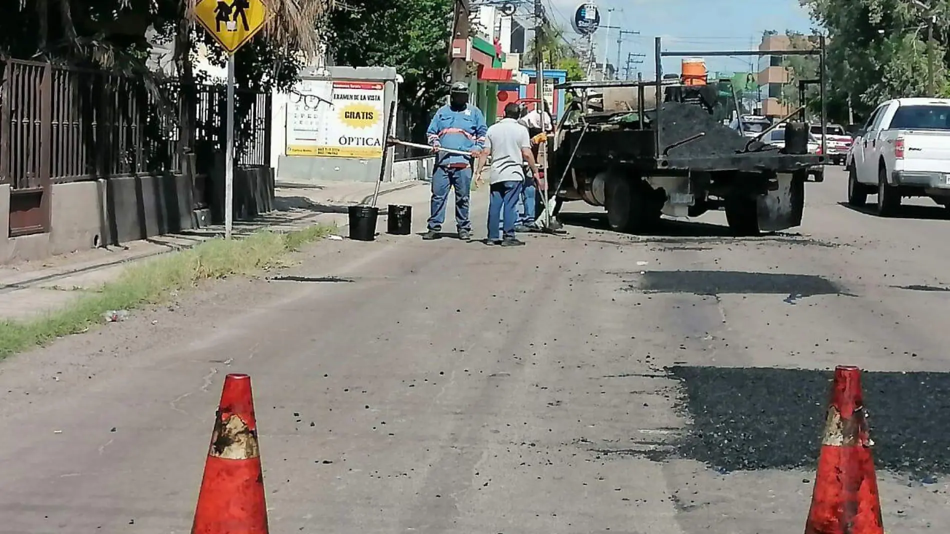 Bacheo de calles 